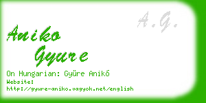 aniko gyure business card